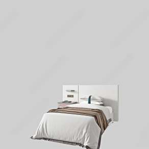 现代单人床3D模型下载